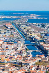 Sète vue du mont Saint-Clair.