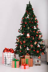 Christmas tree with gifts