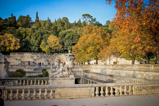 Jardins de la fontaine &agrave; N&icirc;mes