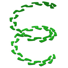 Concept: Way. 3D rendering.