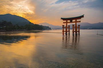 The great Torii on Miyajima island