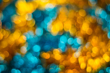 Christmas background. Festive abstract with bokeh defocused lights