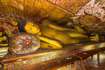 Reclining Buddha, Dambulla, Sri Lanka