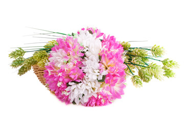 Flowers in basket