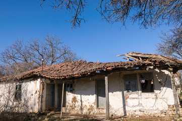 Fototapeta na wymiar house from Bulgarian village