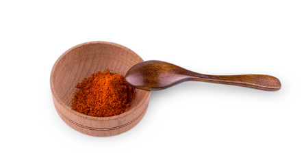 curry powder in a bowl on the white