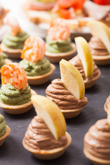 Gourmet delicious tartlets