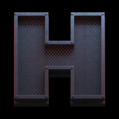 Prison metal font