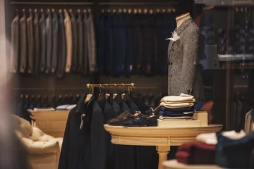 Deurstickers luxury store with men clothing. © agcreativelab