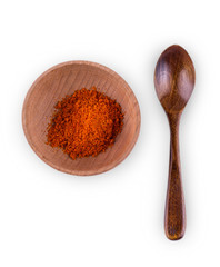 curry powder in a bowl on the white