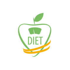 vector logo for diet