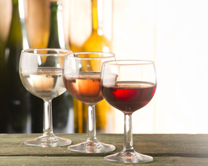 Glasses of wine