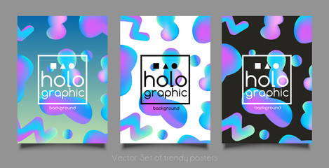 Fototapeta premium Abstract bright holographic background