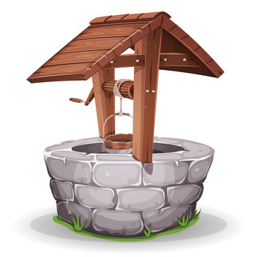 Stone And Wood Water Well