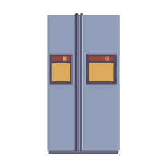 Isolated house fridge