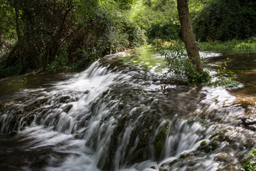 Obraz premium Waterfall in monasterio de piedra in Spain