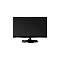 Fototapeta premium Computer monitor isolated on white, clipping path
