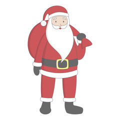 Santa with bag