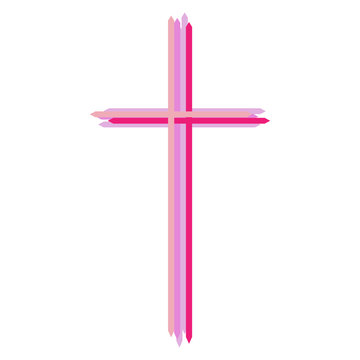 Pink light cross