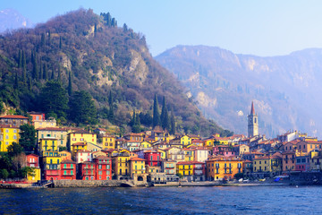 Varenna town on Lake Como, Lombardy, Italy