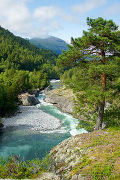 Parti ved Slettafossen.
