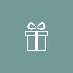 gift box, present, Christmas vector icon illustration