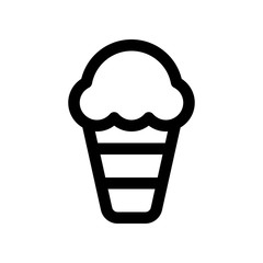 Fototapeta na wymiar vector ice cream icon symbol linear
