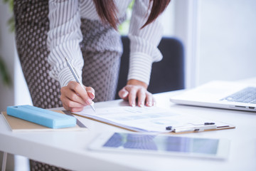 Woman working in the office