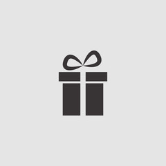 gift box, present, Christmas vector icon illustration