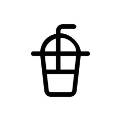 vector smoothie linear icon symbol