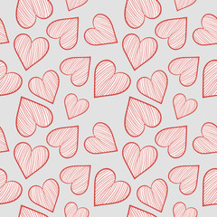 Hearts Seamless Background