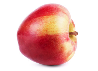 Fresh red apple isolated on white. With clipping path