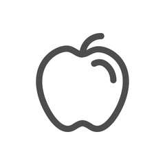 vector apple linear icon symbol