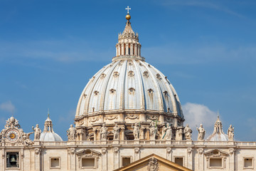 Papal Basilica of St. Peter in the Vatican, Rome, Italy.