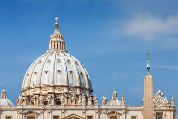 Obraz premium Papal Basilica of St. Peter in the Vatican, Rome, Italy.