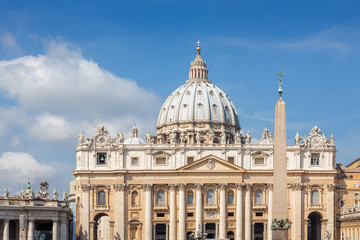 Papal Basilica of St. Peter in the Vatican, Rome, Italy.