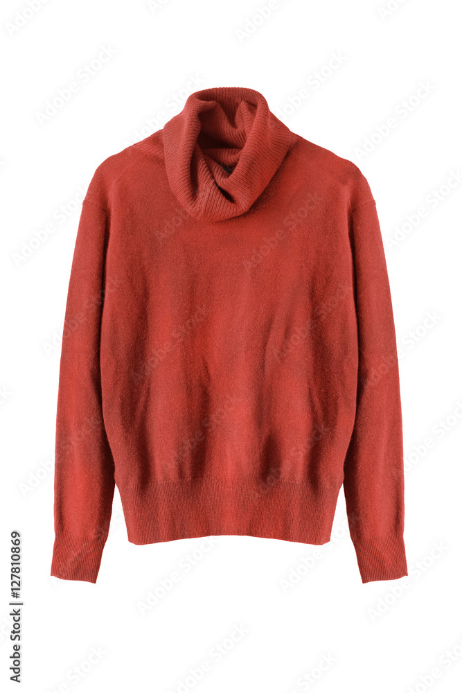 Sticker cashmere sweater isolated