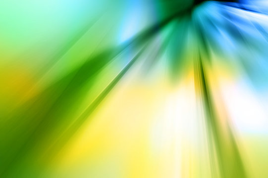 Abstract background in yellow, green and blue colors