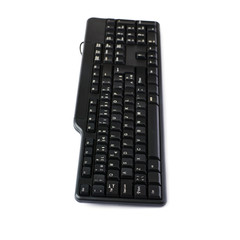 Black keyboard isolated over white background