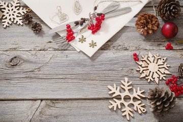 Christmas holidays table