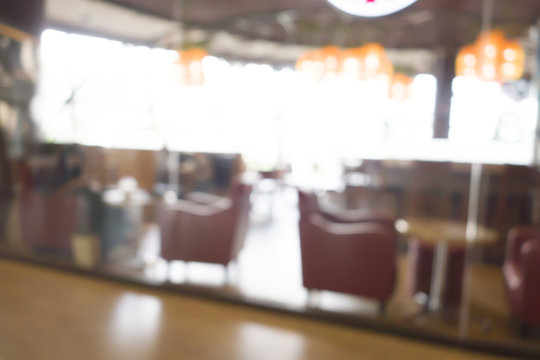 blur image of restaurant