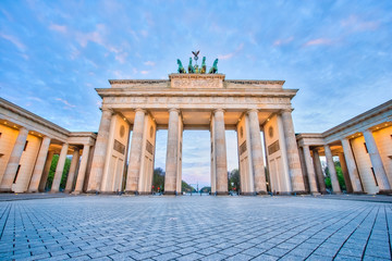 Nice sky in Berlin, The Brandenburg Gate in Berlin, Germany