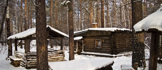 old wood cabin