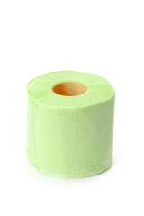 toilet paper isolated on white background