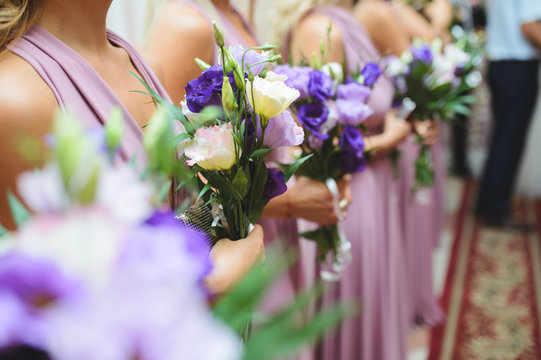 Row of Bridesmaid