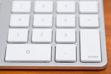 Close up of keyboard enter button