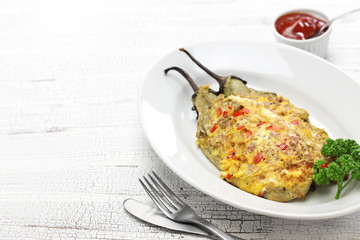 tortang talong, eggplant omelet, filipino food