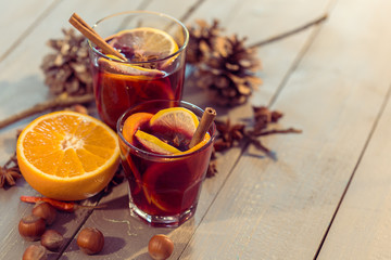 glass of mulled wine