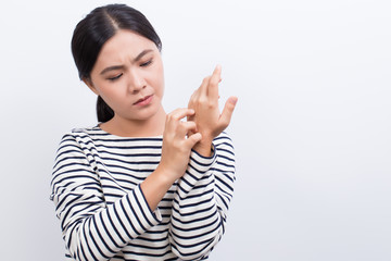 Woman has itching
