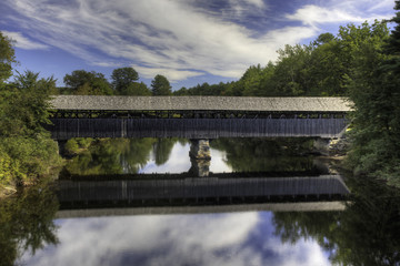 Fototapeta premium Parsonfield Porter Covered Bridge in Maine